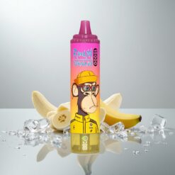 Fumot RandM Tornado 15000 Puffs Banaanijää 25ml 850mAh Mesh LCD