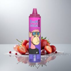 Fumot RandM Tornado 15000 Puffs Mansikka Viinirypäle 25ml 850mAh Type-C LCD