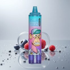 Fumot RandM Tornado 15000 Puffs Mustikka-Vadelma 25ml 850mAh Mesh LCD