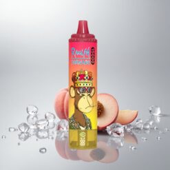 Fumot RandM Tornado 15000 Puffs Persikka-Jää 25ml 850mAh 0.9 Ohm Mesh Type-C LCD