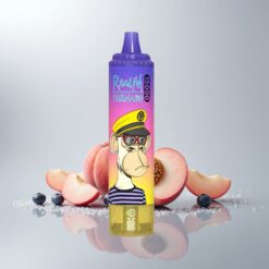 Fumot RandM Tornado 15000 Puffs Persikka Mustikka Karkki 25ml 850mAh Mesh LCD