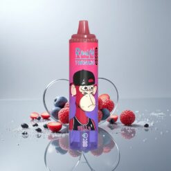 Fumot RandM Tornado 15000 Puffs Sininen Vadelma 25ml 850mAh Mesh LCD