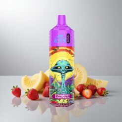 JNR Alien 10000 Puffs Mansikka-Pina Colada 850mAh 20ml Nopea Type-C Lataus RGB