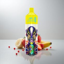 JNR Alien Max 18000 Puffs Mansikka-Banaani Älykäs LED-näyttö Dual Mesh 28ml