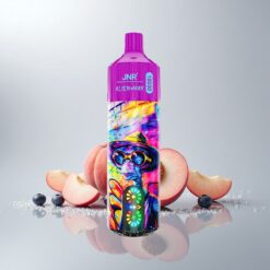 JNR Alien Max 18000 Puffs Persikka Mustikka Karkki Älykäs LED-näyttö Kaksois-Mesh Käämi 28ml E-neste Type-C Pikalataus 850mAh