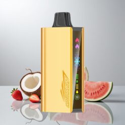 JNR Cruiser 12000 Puffs Ladattava Kertakäyttöinen Vape Mansikka-Kookos-Vesimeloni 3500 mAh Akku 25ml Neste 1.2ohm Kaksoishuotra
