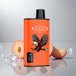 JNR EAGLE Smart 23000 Puffs Disposable Vape Mehevä Persikka Digitaalinen Näyttö 1.0ohm Verkkokela Säädettävä Ilmanvirtaus 750mAh