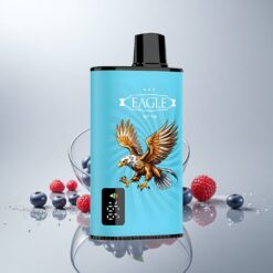 JNR EAGLE Smart 23000 Puffs Mustikka-Hapanvadelma Diginäyttö 1.0ohm Verkkokela Säädettävä Ilmanvirtaus 750mAh Type-C 25ml