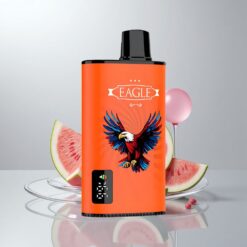 JNR EAGLE Smart 23000 Puffs Vesimelmä Bubblegum Digitaalinäyttö 1.0ohm Verkkokela Säädettävä Ilmanvirtaus 750mAh Akku