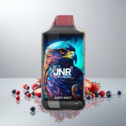 JNR Falcon 16000 Puffs Marja Räjähdys 850mAh 22ml Kaksoishäkkikelkka Type C & Lightning Älykäs LED-näyttö 0%,2%