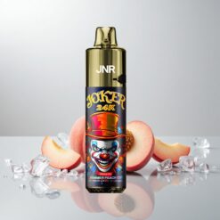 JNR Joker 24K Puffs Kesäpersikka-Jää + 2+10ml Uudelleentäytettävä, 800mAh, 24000 Puffs