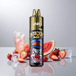 JNR Joker 24K Puffs Mansikka-Arbuusi-Jää + 2+10ml Uudelleentäytettävä, 800mAh, 24000 Tupahdusta, 2% Nikotiinia