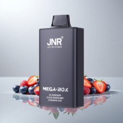 JNR Mega Box 25000 Puffs Kertakäyttöinen Vape Mustikka-Hapanvadelma-Mansikka 30ml E-neste 850mAh Akku