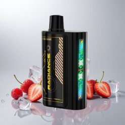 JNR Radiance 31000 Puffs Mansikka-Vadelma-Kirsikka Jää 28ml Älykäs Näyttö Kaksois-Häkkauskäämi 950 mAh USB-C 2% Nikotiinia