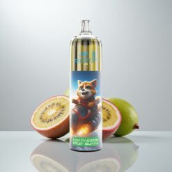 JNR Rocket-X 12400 Puffs Kertakäyttöinen Vape Kiivi Passio Guava Säädettävä Ilmanvirtaus RGB 1.2ohm Verkkokäämi 850mAh 25ml Type-C