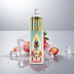 JNR Rocket-X 12400 Puffs Mansikkajää Säädettävä Ilmanvirtaus RGB 850mAh 25ml