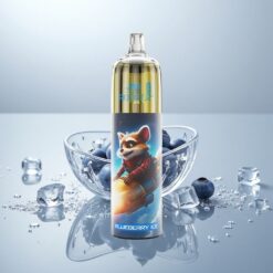 JNR Rocket-X 12400 Puffs Mustikka-Jää + Säädettävä Ilmanvirtaus, RGB-valot, 1.2ohm Mesh-käämi, 850mAh Akku, 25ml Nestemäärä