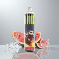 JNR Rocket-X 12400 Puffs Vesimeloni Kuplakumi Säädettävä Ilmanvirtaus RGB 1.2ohm Verkkokela 850mAh 25ml Type-C