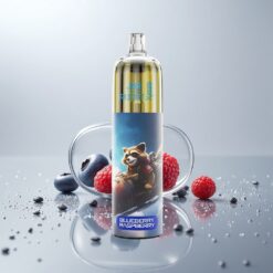 JNR Rocket-X 12400 Puhallus Mustikka-Vadelma Säädettävä Ilmanvirtaus RGB 850mAh 25ml Type-C