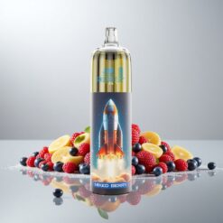 JNR Rocket-X 12400 Puhallus Säädettävä Ilmanvirtaus RGB-valot 1.2ohm Mesh-käämi 850mAh Akku 25ml Nestemäärä Type-C Pikalataus Sekamari