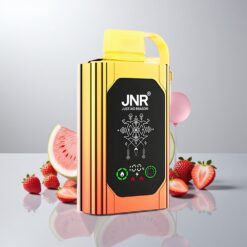 JNR Shisha Hookah Box 20500 Puff HD-näyttö Vesimeloni Mansikka Purukumi 1000mAh 25ml
