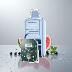 JNR VapeWatch 30000 Puffs Mustikka-Arbuusi 1000mAh 19mL 5% Dual Mesh Type-C