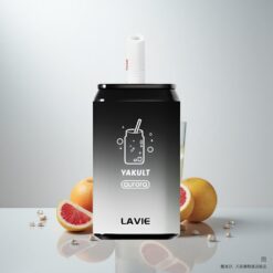 LAVIE Aurora 11000 Puffs Yakult Paino: 0.095 kg Mitat: 3.5 3.5 9 cm Nikotiinipitoisuus: 0%, 2%, 5%