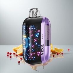 NEXA Ultra 50000 Puffs Disposable Vape B-Pop 20ml esitäytetty 800mAh akku 5% nikotiinia 0.9ohm Dual Mesh käämit 3d Kaareva Näyttö Type-C