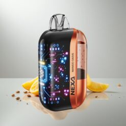 NEXA Ultra 50K 20ml 800mAh 50K Puffs 5% Nikotiinia 0.9ohm Kaksoishäkkikelat 3d Kaareva Näyttö Type-c Mango Keidas