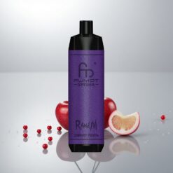 RandM Fumot Shisha 10000 Puffs Kertakäyttöinen Vape Kirsikka Fiesta 18ml 850mAh 0.6ohm Type-C