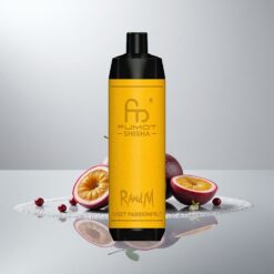 RandM Fumot Shisha 10000 Puffs Kertakäyttöinen Vape Makea Passiohedelmä 18ml 850mAh 0.6ohm Type-C