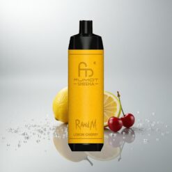 RandM Fumot Shisha 10000 Puffs Kertakäyttöinen Vape Sitruuna-Kirsikka 18ml 850mAh 0.6ohm Type-C