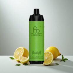 RandM Fumot Shisha 10000 Puffs Kertakäyttöinen Vape Sitruuna Mint 18ml 850mAh 0.6ohm