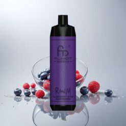 RandM Fumot Shisha 10000 Puffs Mustikka-Hapanvadelma 18ml 850mAh 0.6ohm