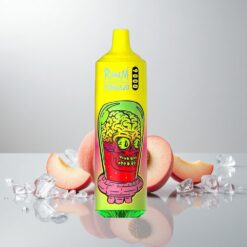 RandM Tornado 9000 Puffs Kesäpersikka-Jää 18 mL Mesh-käämi RGB-näyttö 850 mAh