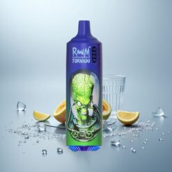 RandM Tornado 9000 Puffs Mr Blue (Sininen) 18 mL Mesh Coil RGB Näyttö 850 mAh