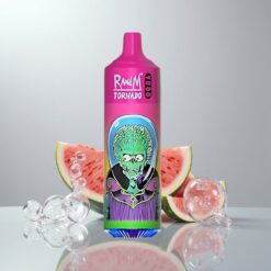 RandM Tornado 9000 Pussit Vesimeloni Kuplakumi 850 mAh 18 mL Mesh-käämit RGB-näyttö