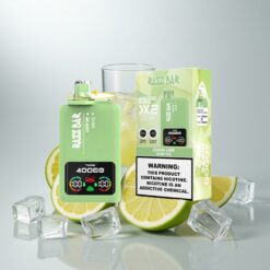 Razz Bar 40000 Puffs Kertakäyttöhöyrytin SITRUUNA LIME_JÄÄTYYMÄ JÄÄ Näyttö 1.0Ω 2 Käämi 650mAh Type-C 2% 5% Nikotiinia