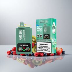 Razz Bar 40000 Puffs Mansikka-Kiivi_Sinimarja-Hapanvadelma Näyttö 1.0Ω 2 Verkkokäämi 650 mAh Type-C 2% 5%