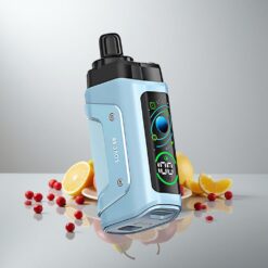 Razz Bar 45000 Puffs Disposable Vape Vadelma 66 1.0 Ohm Silmukkakäämi Säädettävä Ilmanvirtaus 650 mAh Akku Type-C