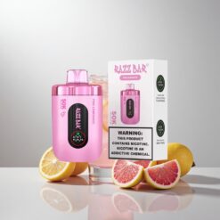 Razz Bar 50K Pähkinävärinen Sitruunalimsa 50000 Tupakkaa 1.0 Ohm Verkkokäämi 650 mAh Akku Type-C Ladata