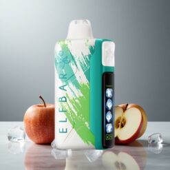 Elf Bar Ice King 40000 Puffs Häkäinen Omenajää 20ml 5% Nikotiinia 850mAh LCD