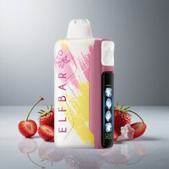 Elf Bar Ice King 40000 Puffs Kertakäyttöinen Vape Kirsikka-Strazz 20ml 5% Nikotiinia 850mAh Akku