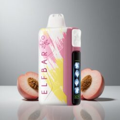 Elf Bar Ice King 40000 Puffs Persikka+ 20ml täytetty neste 5% nikotiinia 850mAh ladattava akku