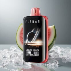 Elf Bar Moonnight 40000 Pussia Vesimelonijää 40 000 Pussia Kolmitasoinen Teho Mesh Käämi USB-C