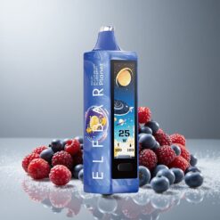 Elf Bar Planet 25000 Puhallus Disposable Vape Kirpeä Mustikka Puolukka 5% Nikotiinia 18ml Nestettä 800mAh Akku Mesh-käämi